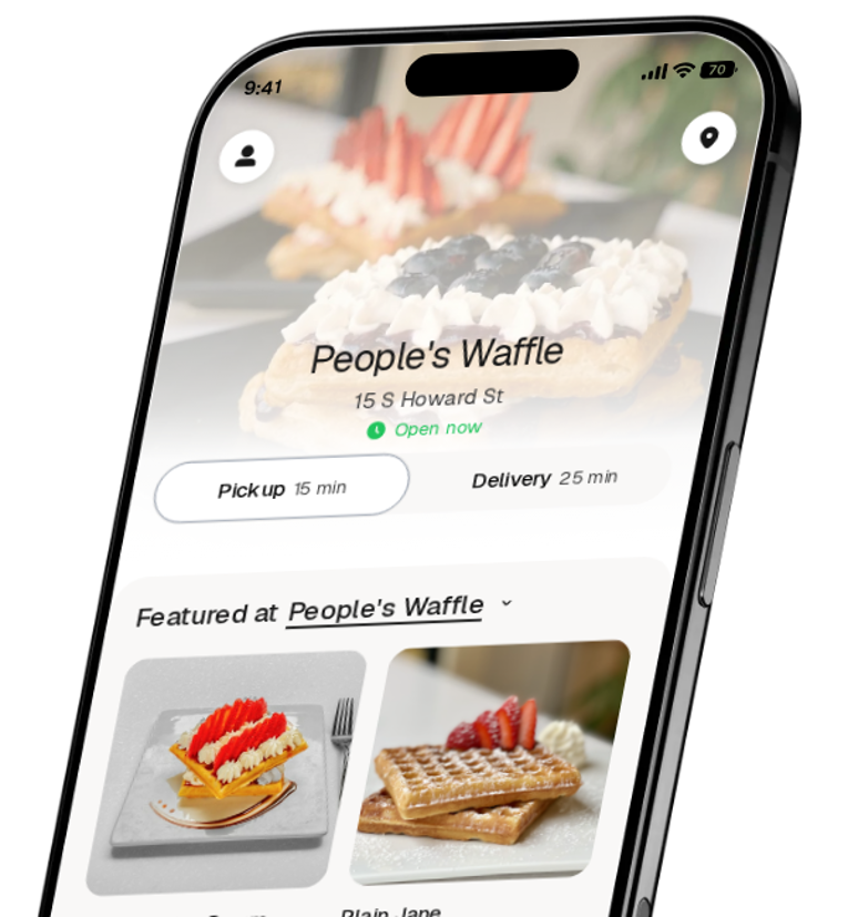 People's Waffle app preview