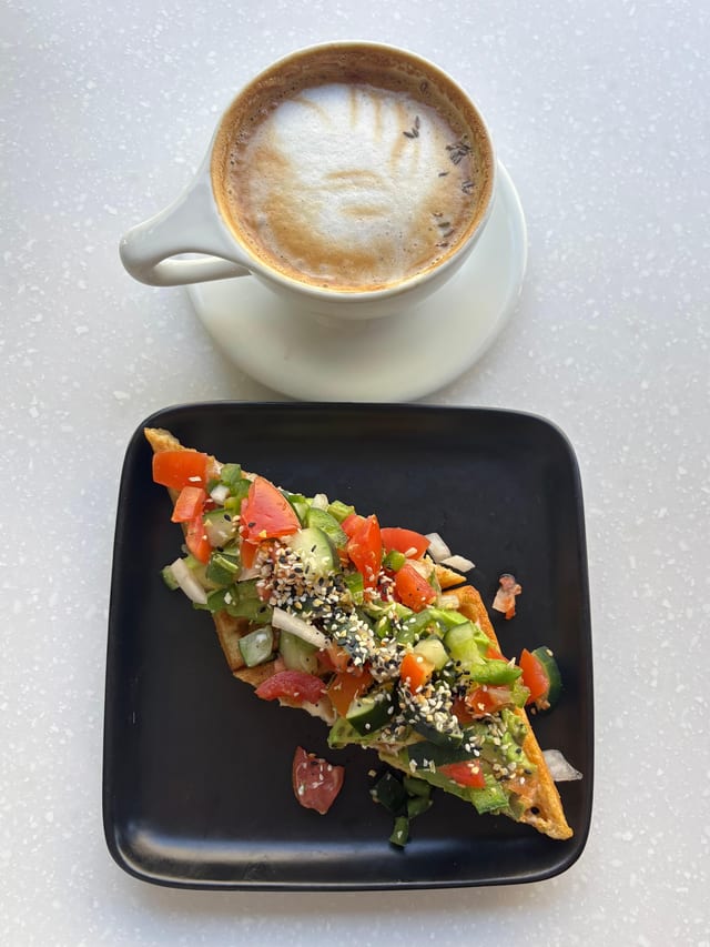 Avocado Waffle.